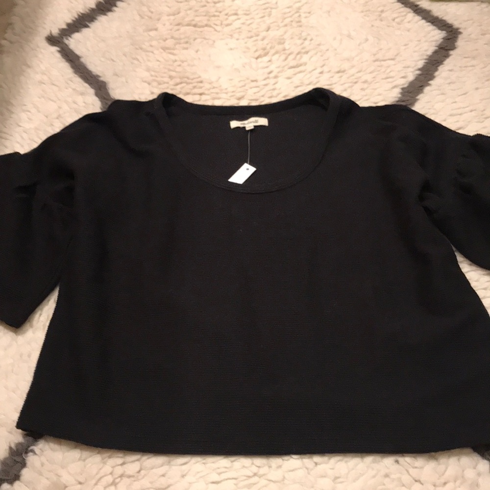 Madewell ruffle sleeve shirt size Small
